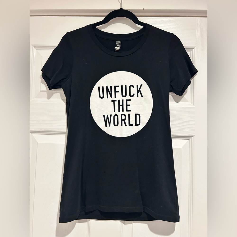 “Eff the World” Bold Black Statement Tee